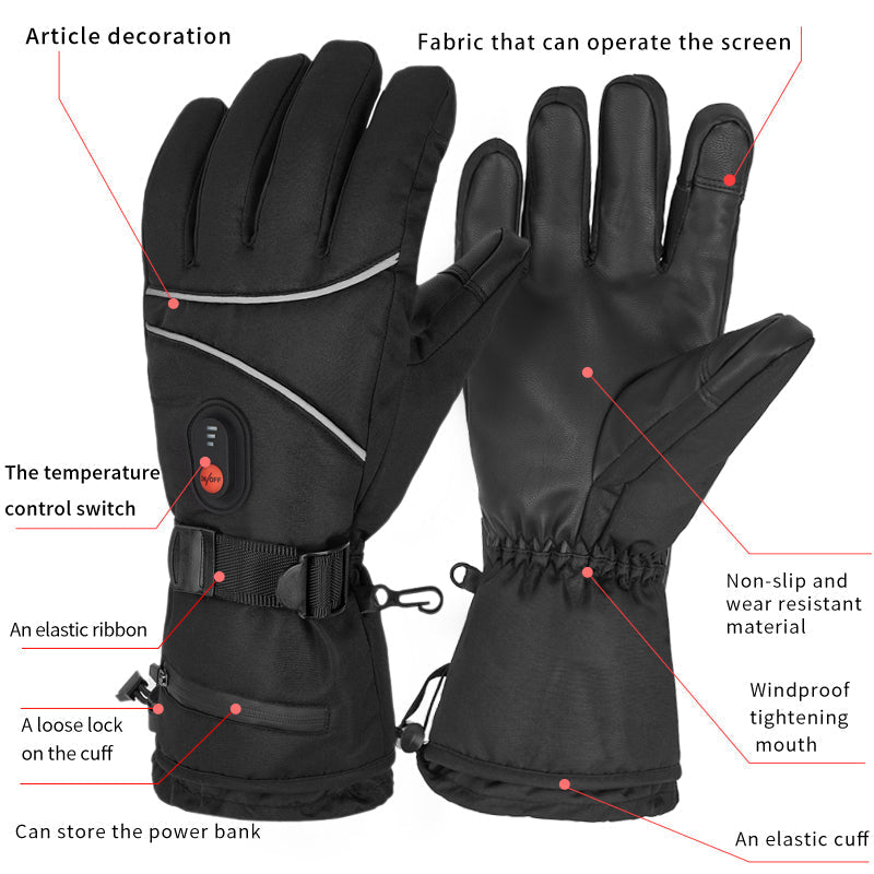 Winter-Ready Electric Heated Cycling Gloves