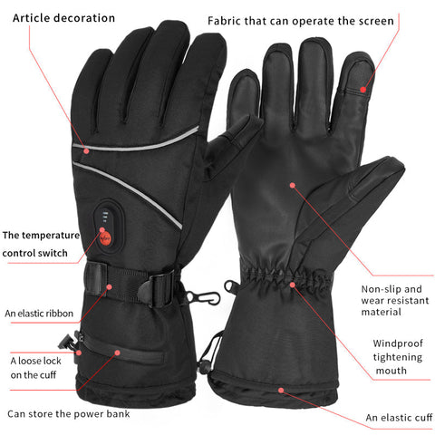 Winter-Ready Electric Heated Cycling Gloves