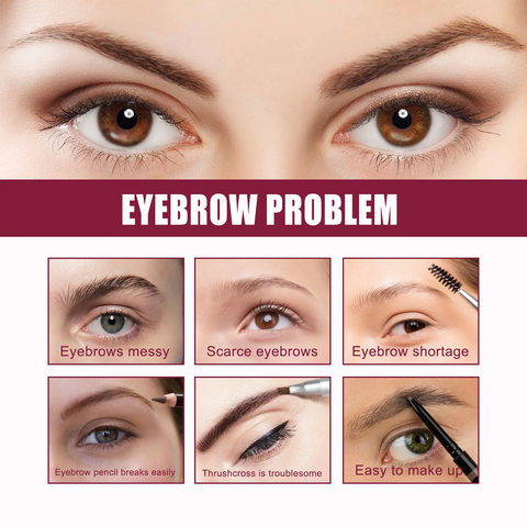 Realistic eyebrow brush
