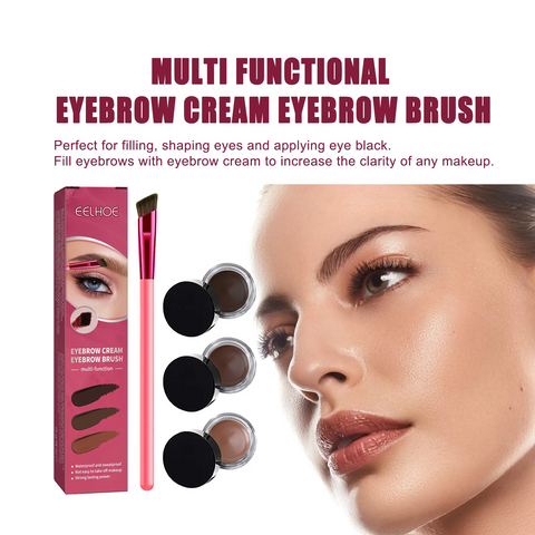 Realistic eyebrow brush