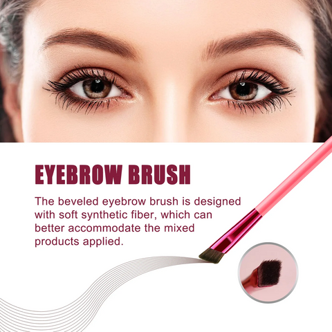 Realistic eyebrow brush