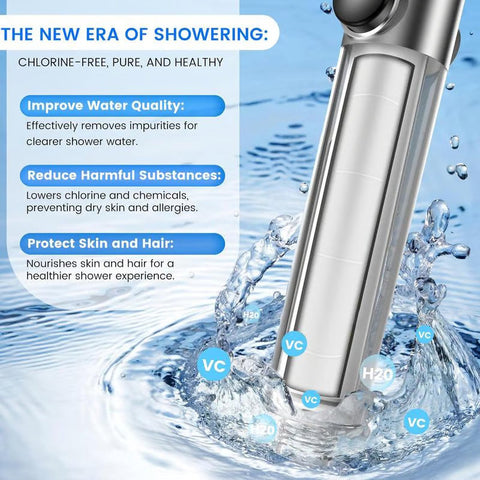 Filtered Shower Head with Handheld